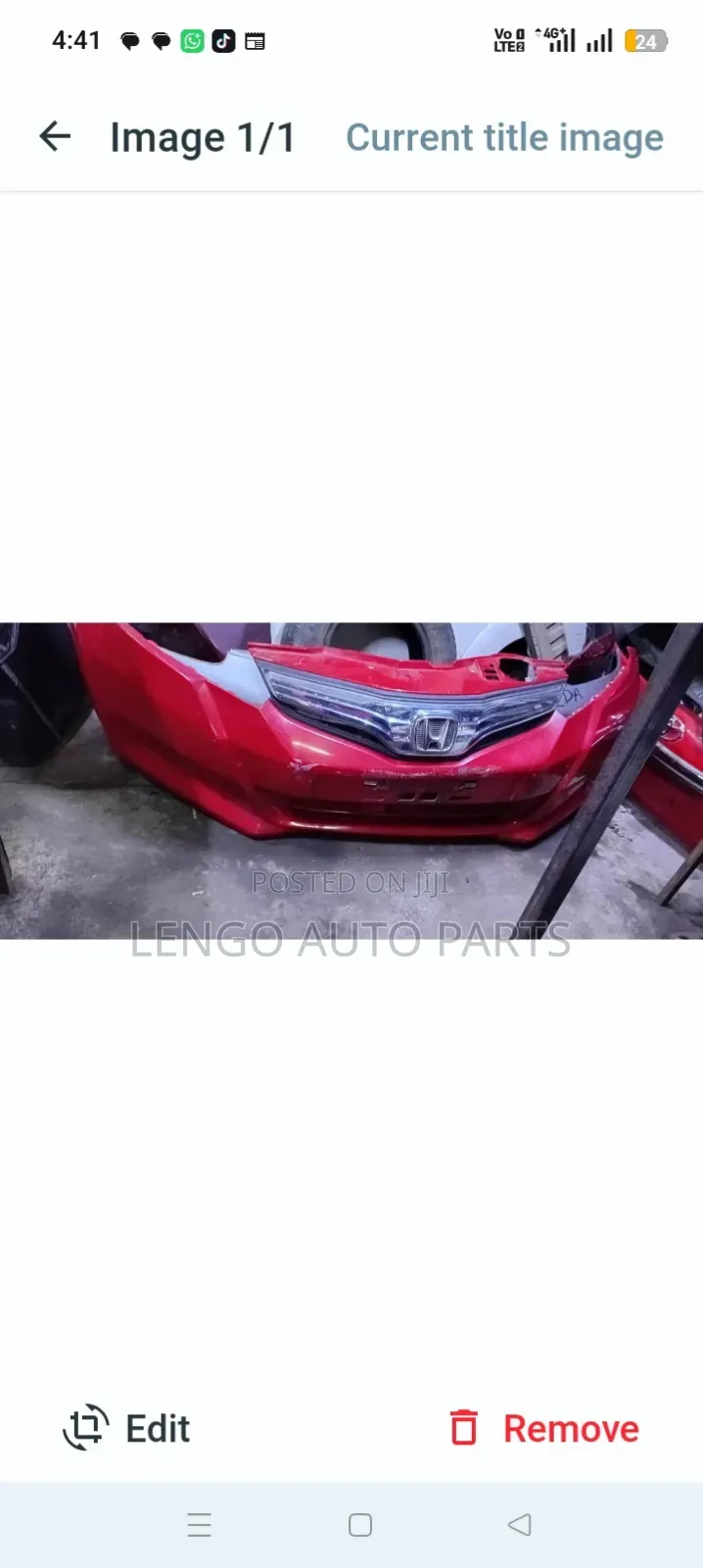 Honda Fit Front Bumper 2012