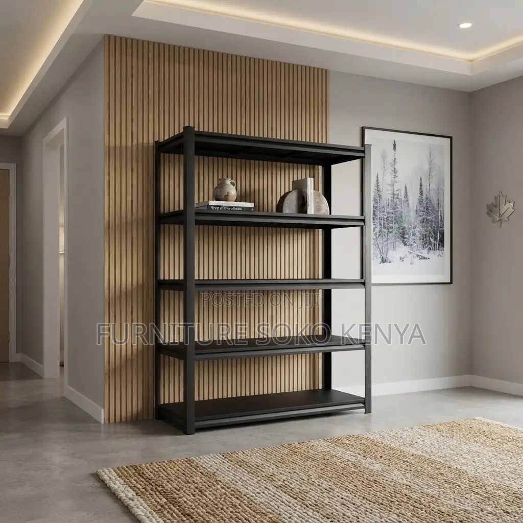 Five-Tier Steel Industrial Shelving Organizing Rack