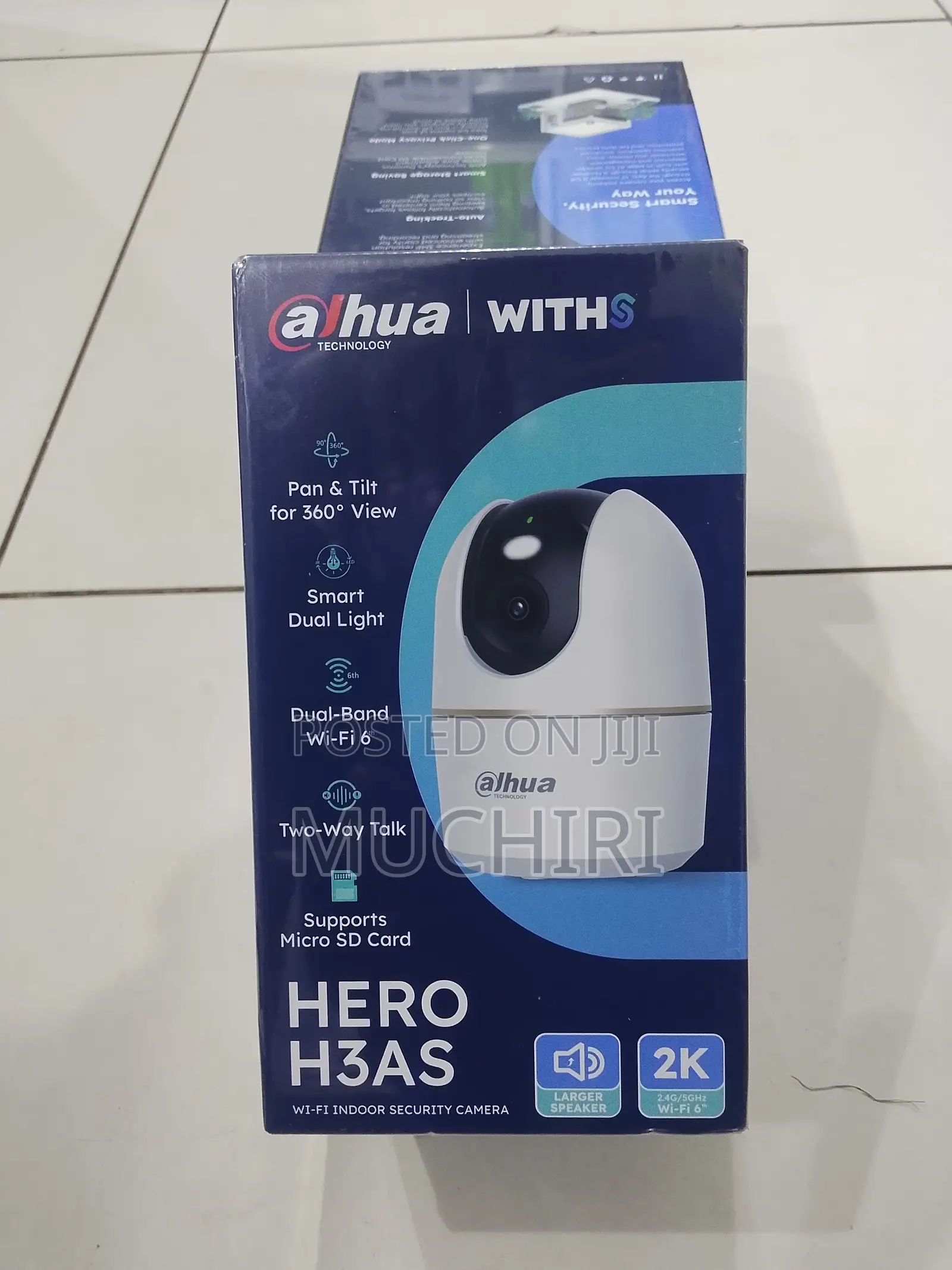Dahua Hero H3AS 2K Smart Wi-Fi 6 Indoor CCTV Camera – 3MP Lens