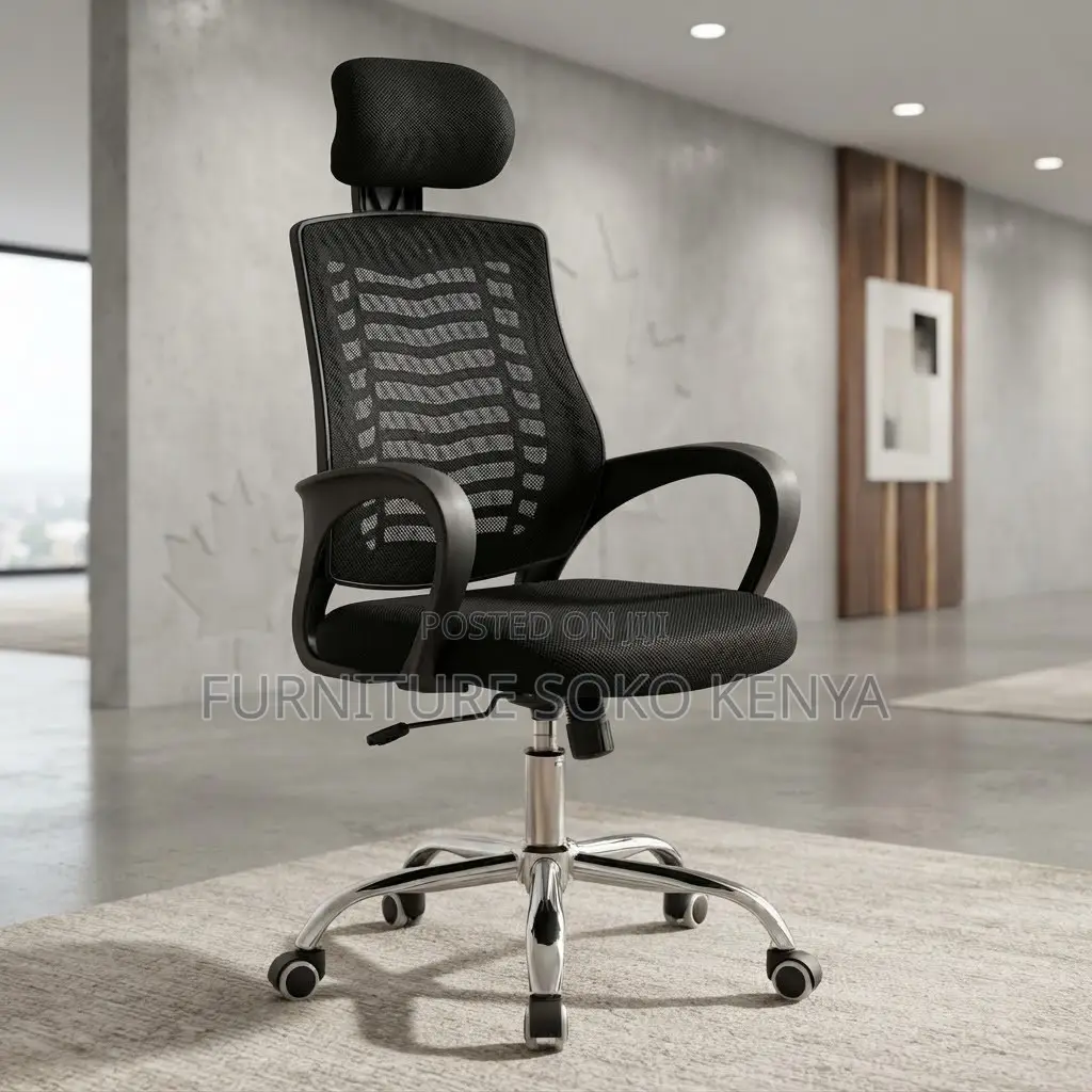 Office Chair; Ergonomic Headrest Computer Chair