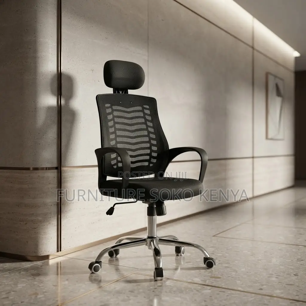 Office Chair; Ergonomic Headrest Computer Chair