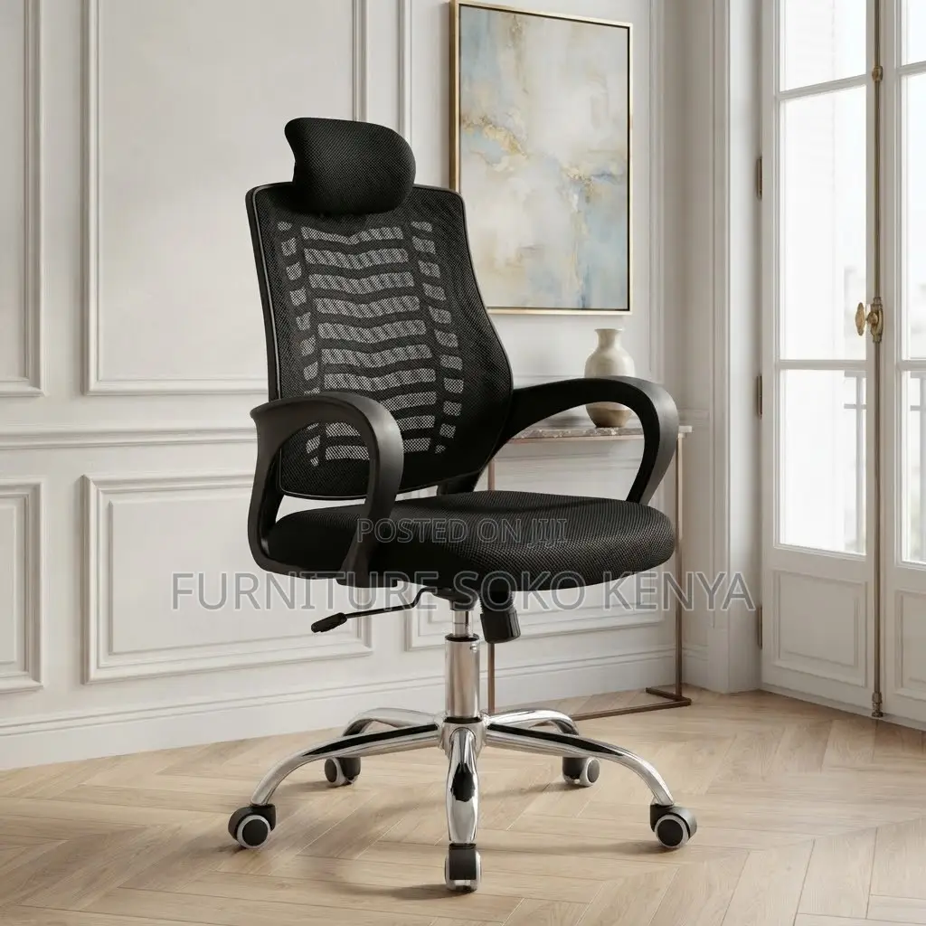 Office Chair; Ergonomic Headrest Computer Chair