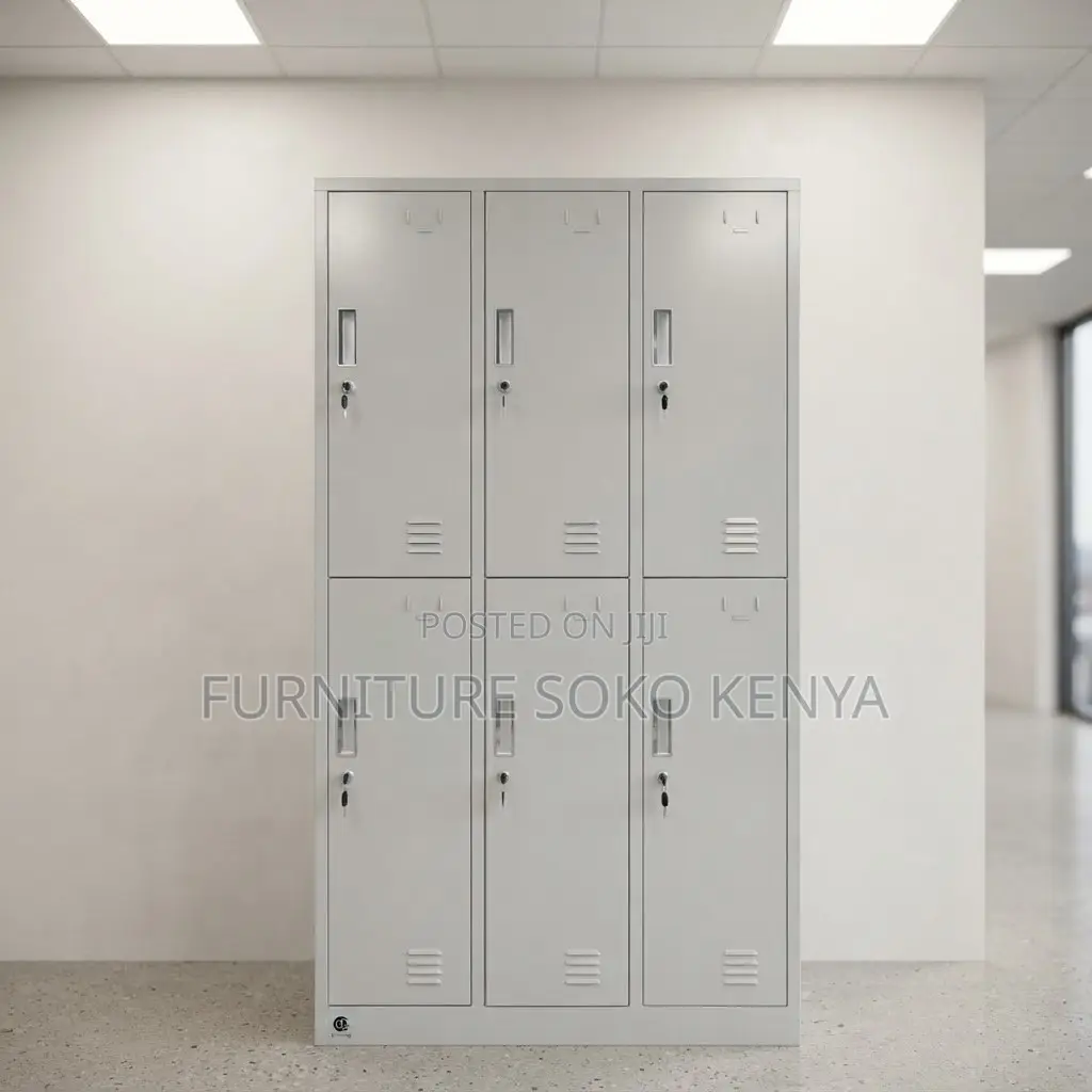 Office Cabinet; Steel Locker Storage Cabinet With 6 Doors