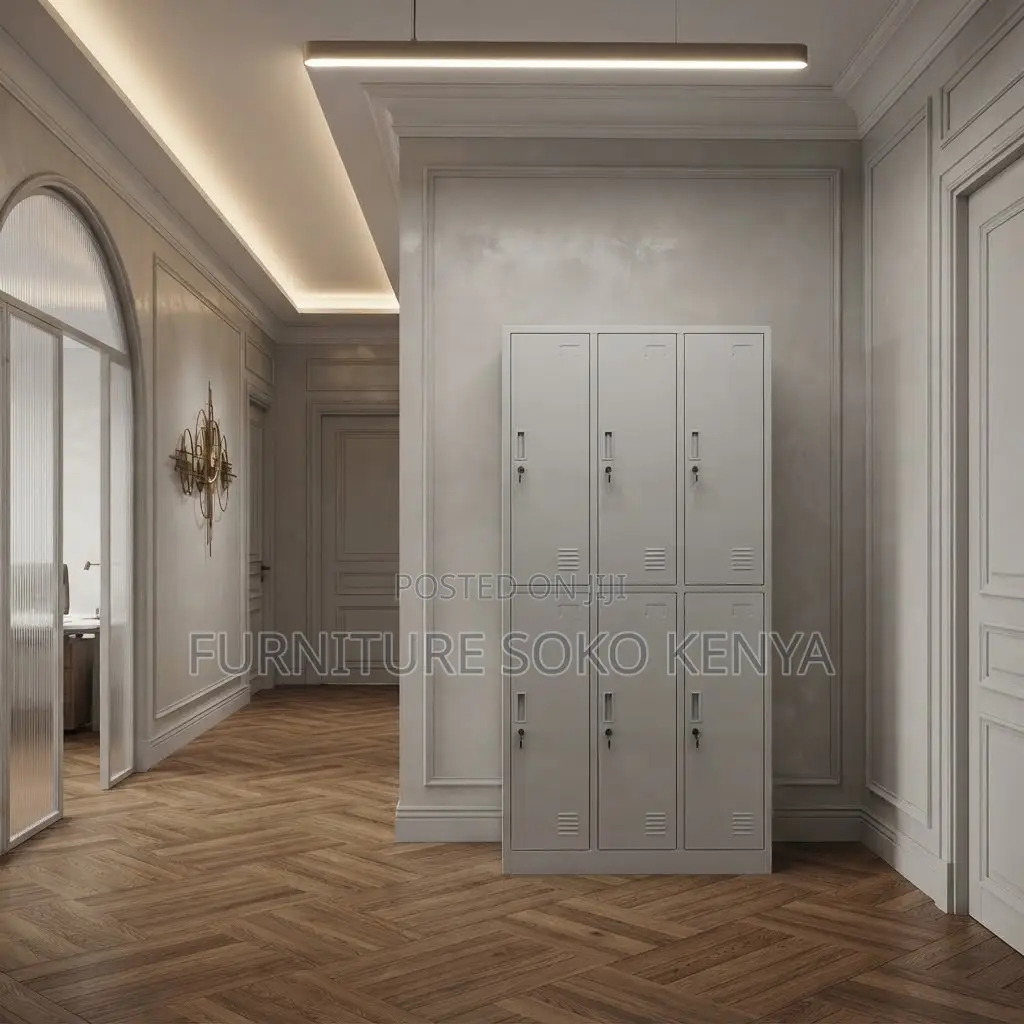 Office Cabinet; Steel Locker Storage Cabinet With 6 Doors