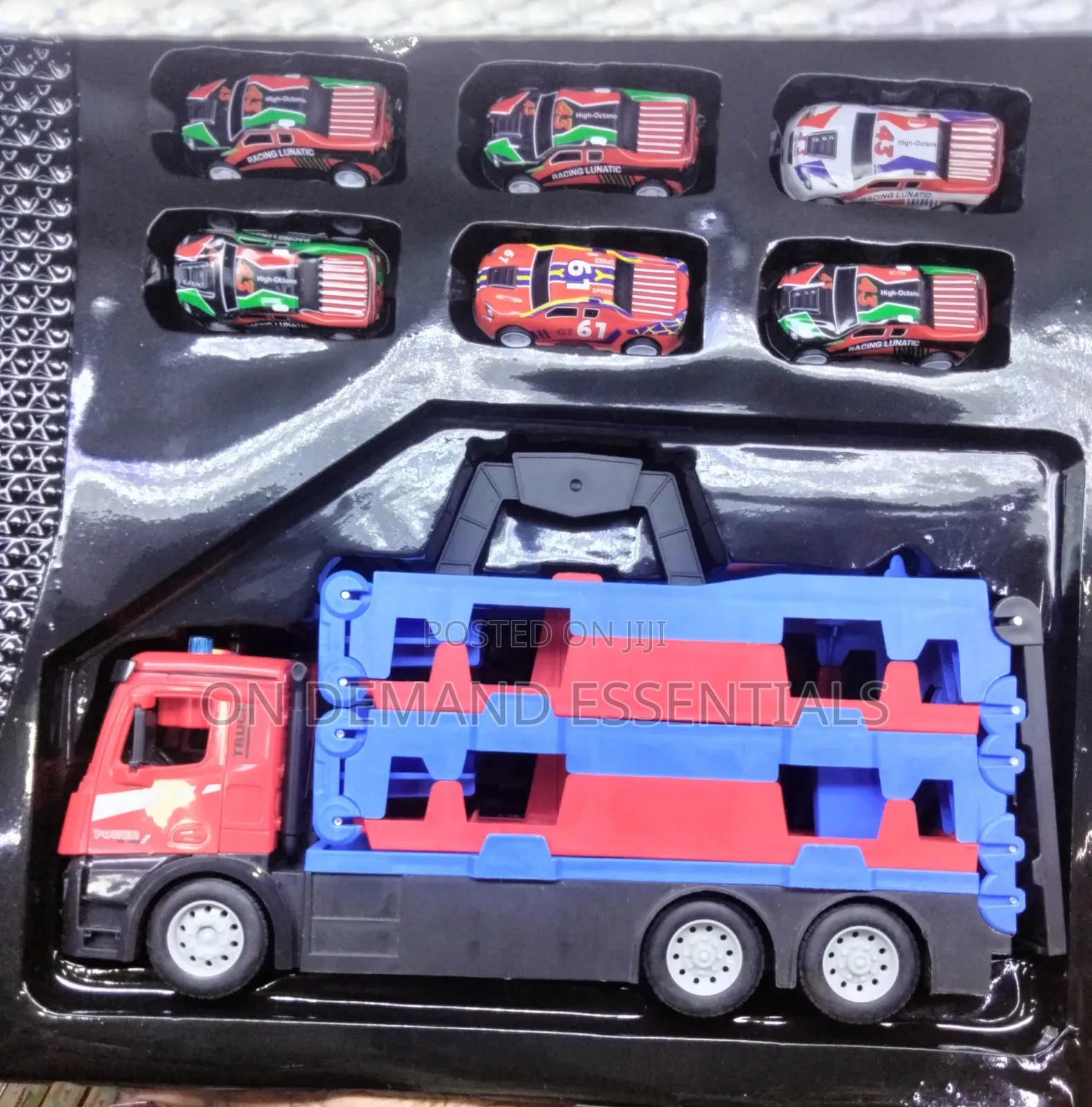 Rail Truck 6 Small Metallic Cars