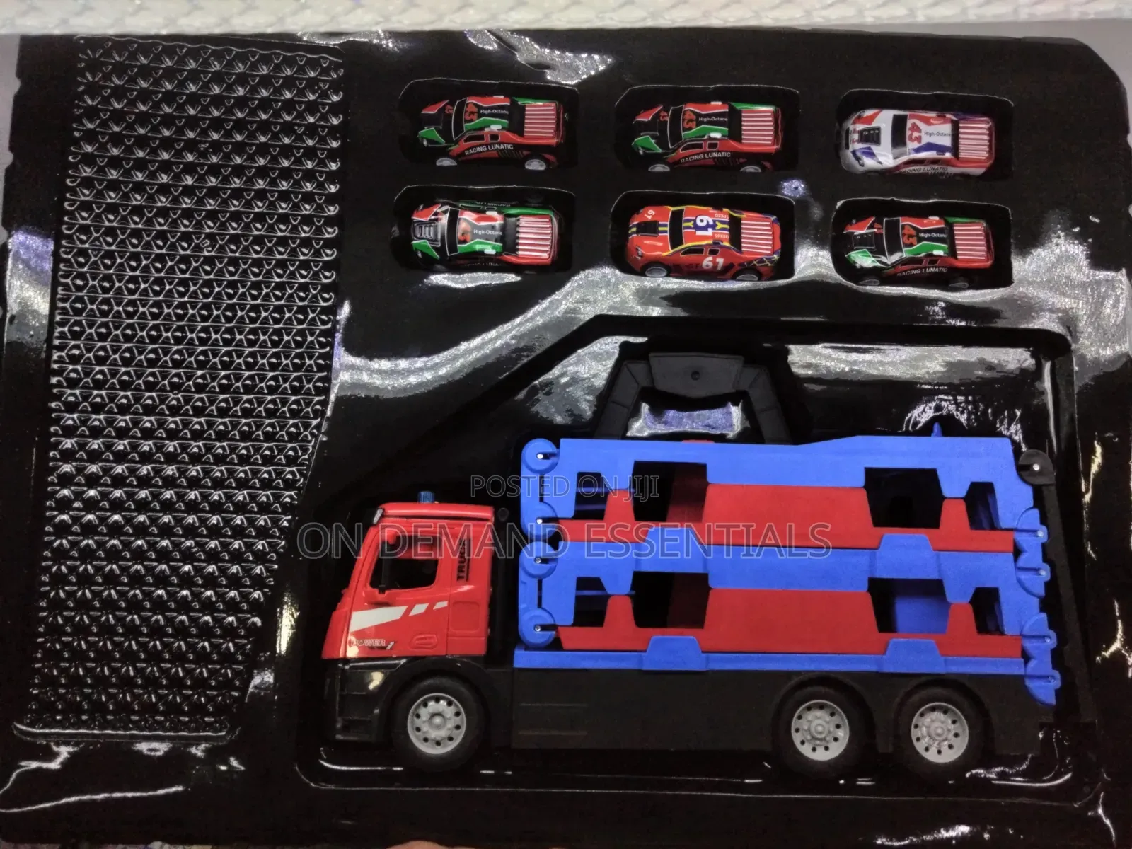 Rail Truck 6 Small Metallic Cars