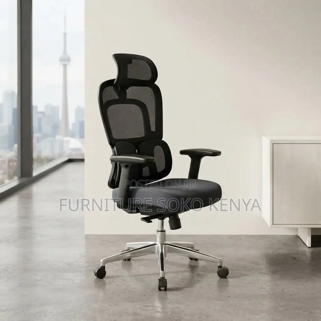 Office Chair; Executive Orthopedic Mesh Fabrcated Office Chair