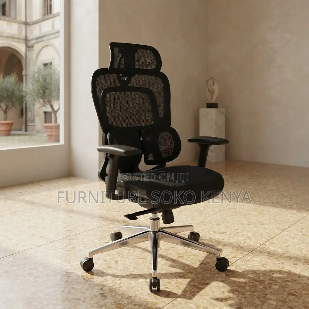 Office Chair; Executive Orthopedic Mesh Fabrcated Office Chair
