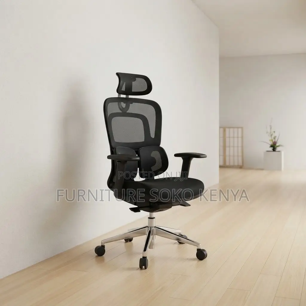 Office Chair; Executive Orthopedic Mesh Fabrcated Office Chair