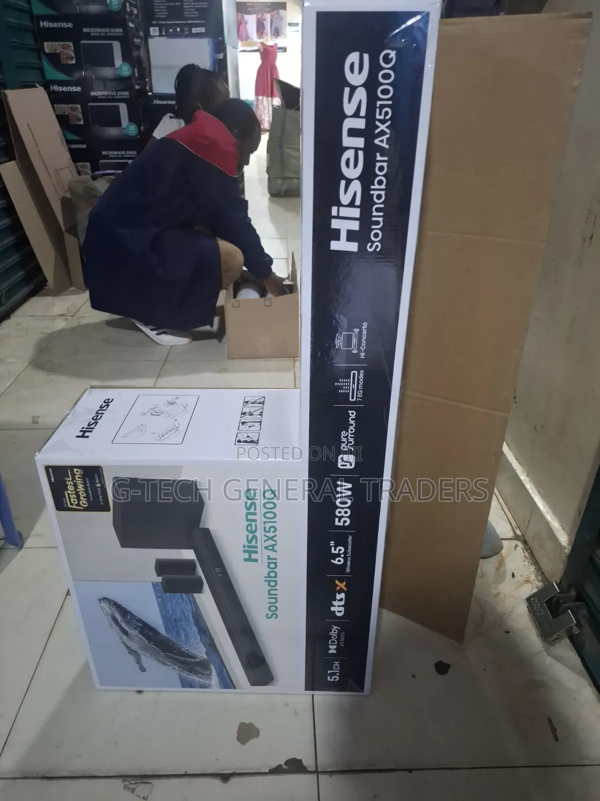 Hisense AX5100Q 5.1-Channel 580W Soundbar System With Dolby Atmos
