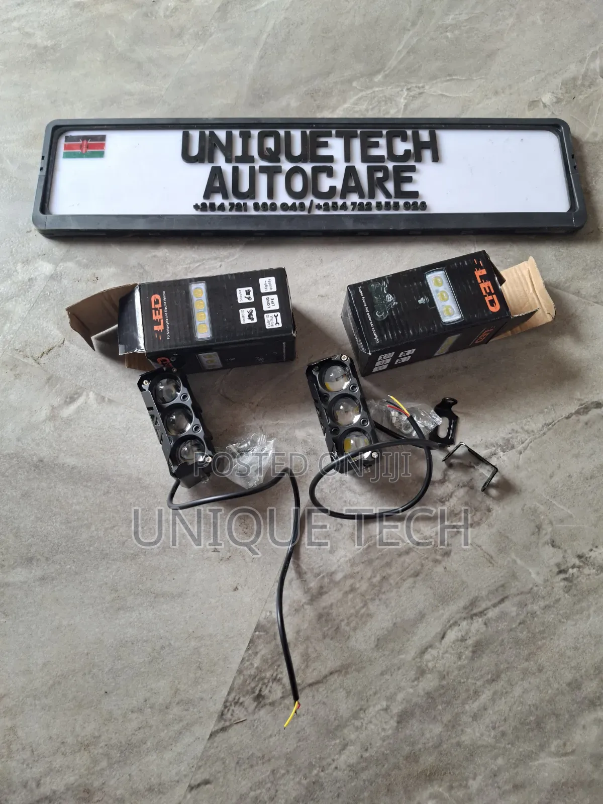 Universal Car and Motorcycle 3 Colour LED Fog Lights