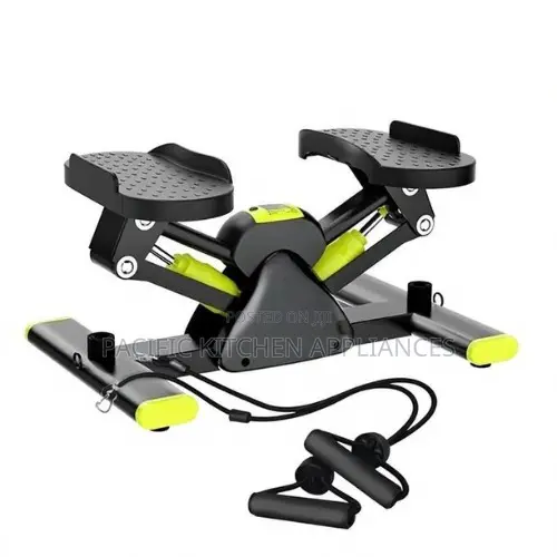 Rock Stepper With Mat & Resistance Bands (Black)