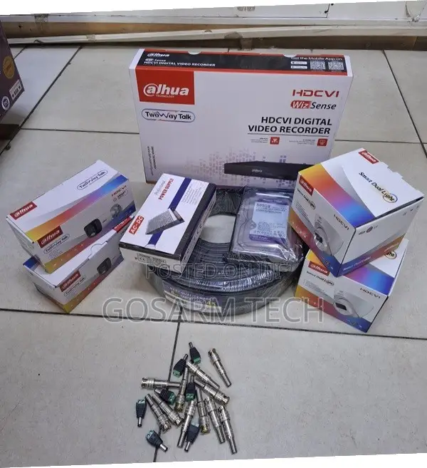 Dahua Smart Dual Light 4-Channel CCTV Kit With Audio Complete Set