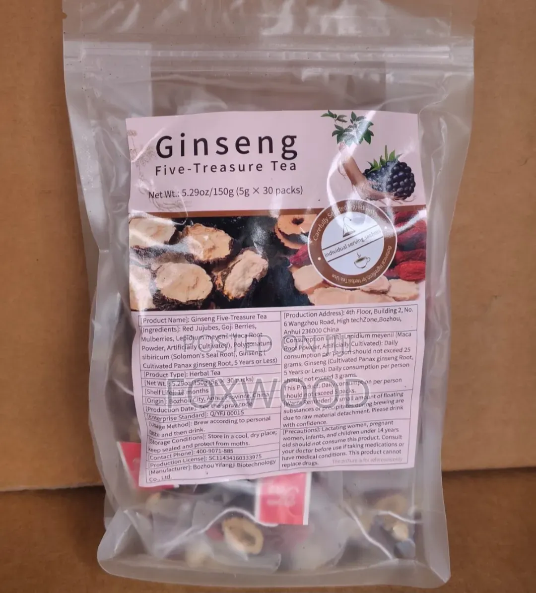 Ginseng Five-Treasure Tea