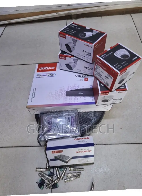 Dahua 4 Camera 2MP Full HD CCTV Surveillance Kit Complete Set