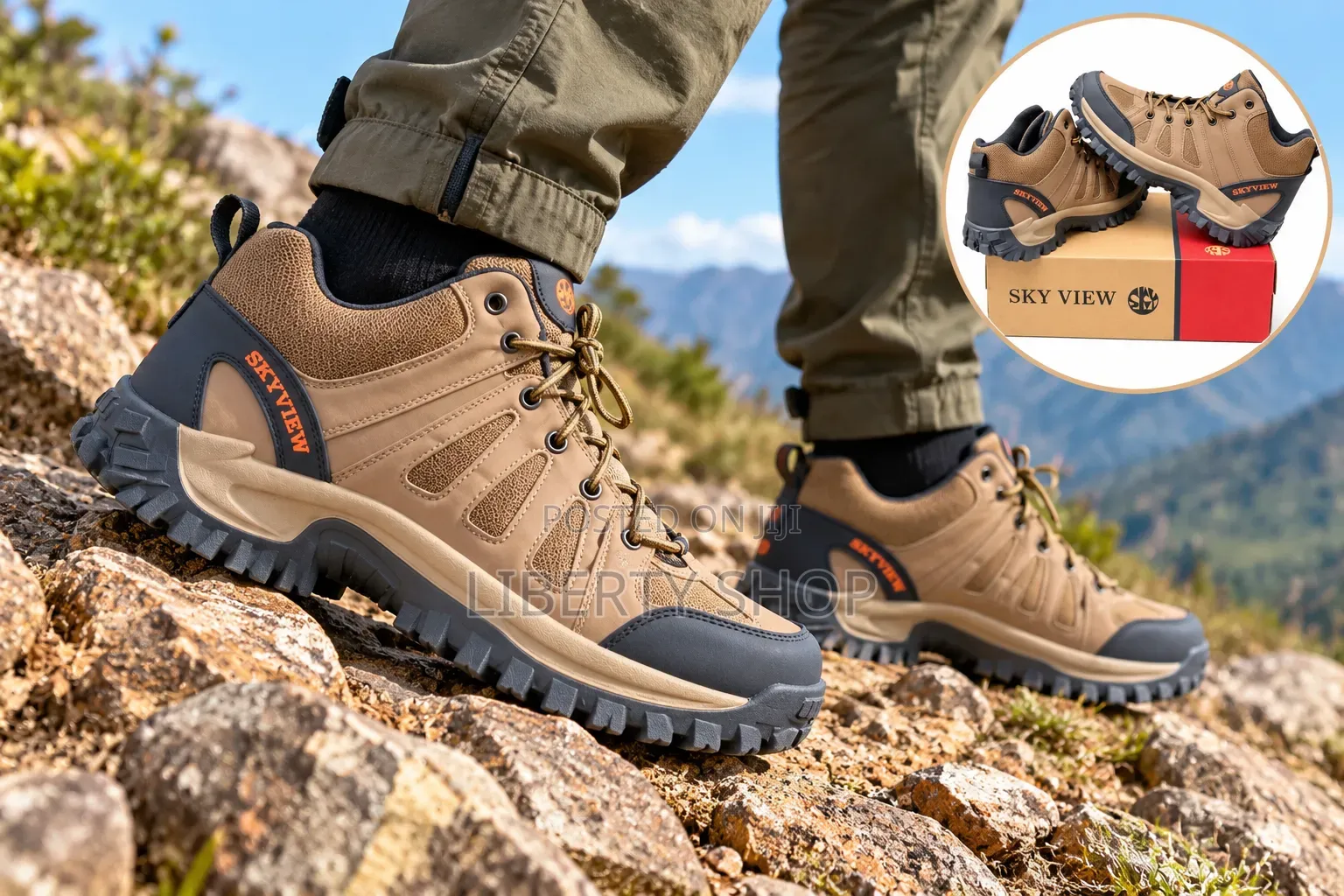 Skyview Hiking Boots for Men – Outdoor Fitness, Trekking and Everyday