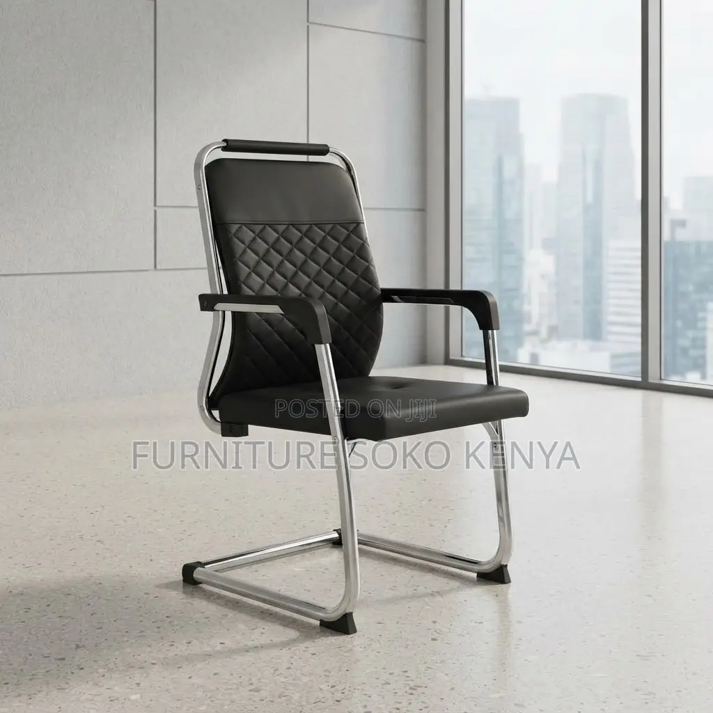 Office Chair; Mesh Office Guest Chair With Arms