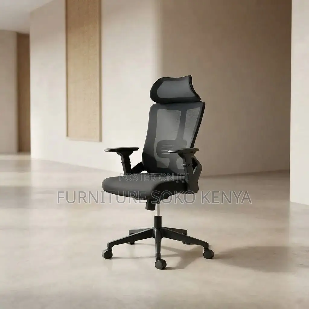 Office Chair; Mesh Swivel Orthopedic Office Chair