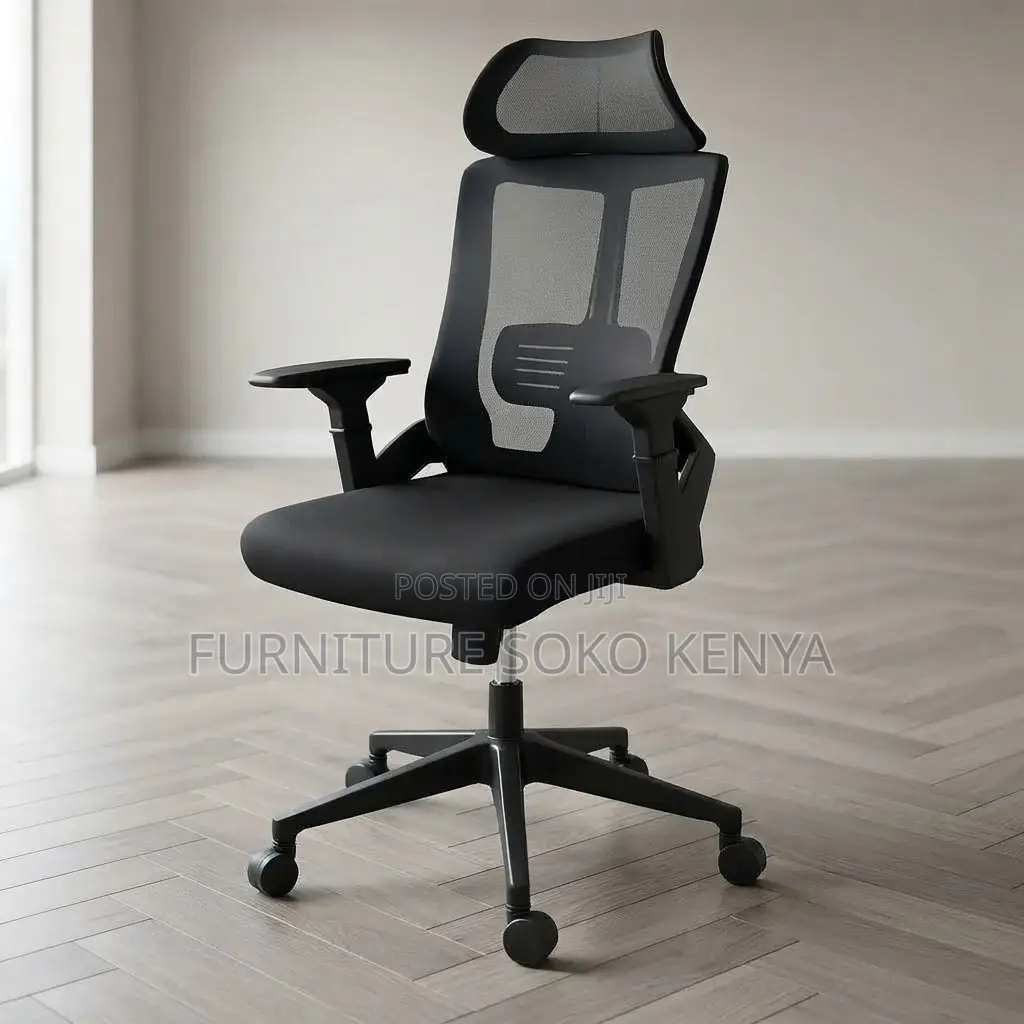 Office Chair; Mesh Swivel Orthopedic Office Chair