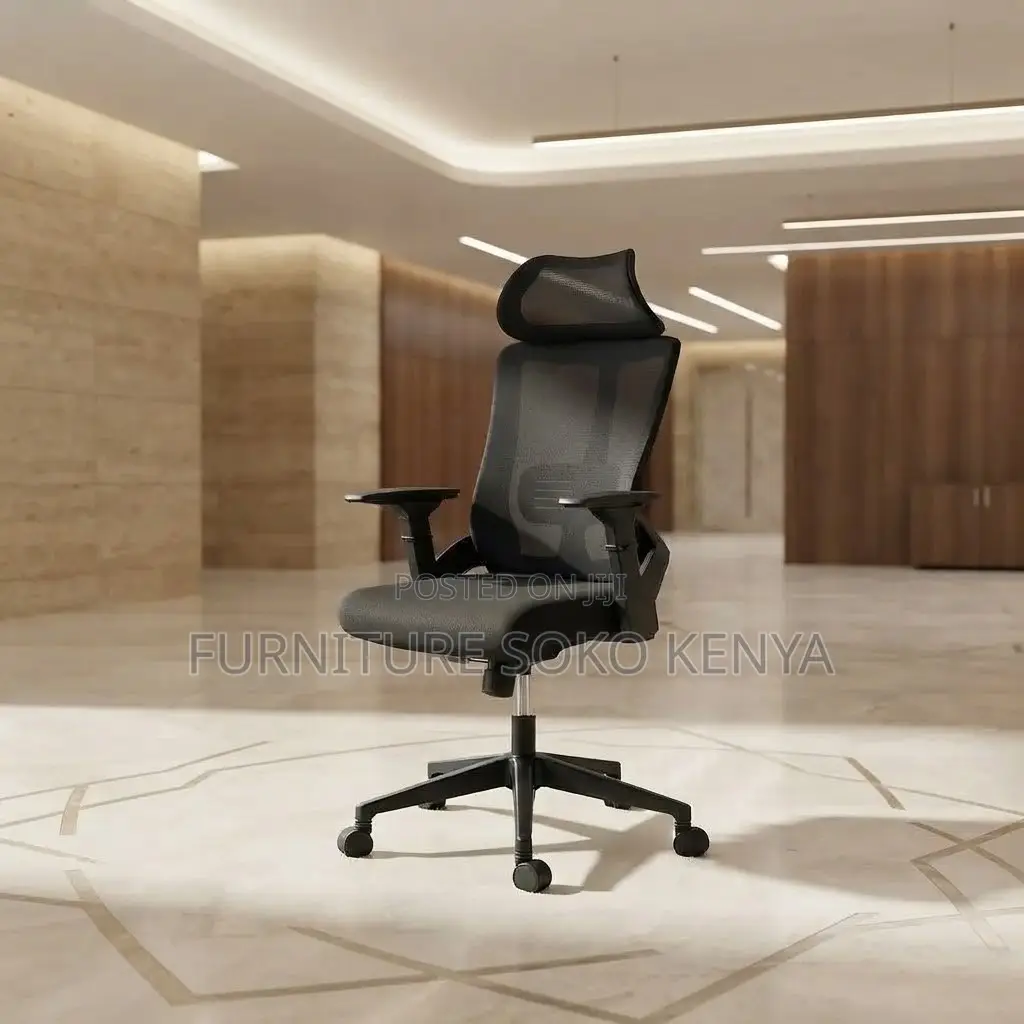 Office Chair; Mesh Swivel Orthopedic Office Chair