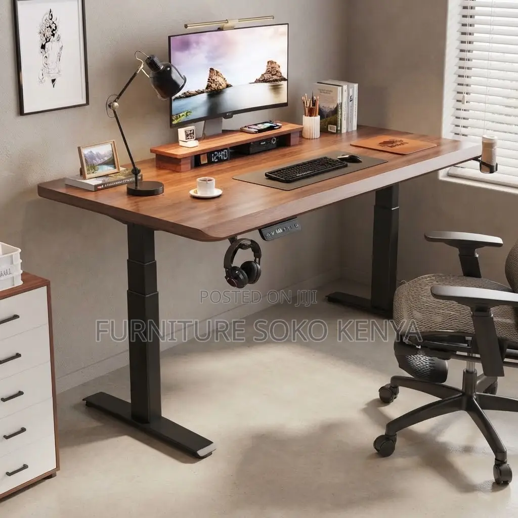 Office Desk; 1.2 Meter Electric Standing Desk 120x60cm (48x24")