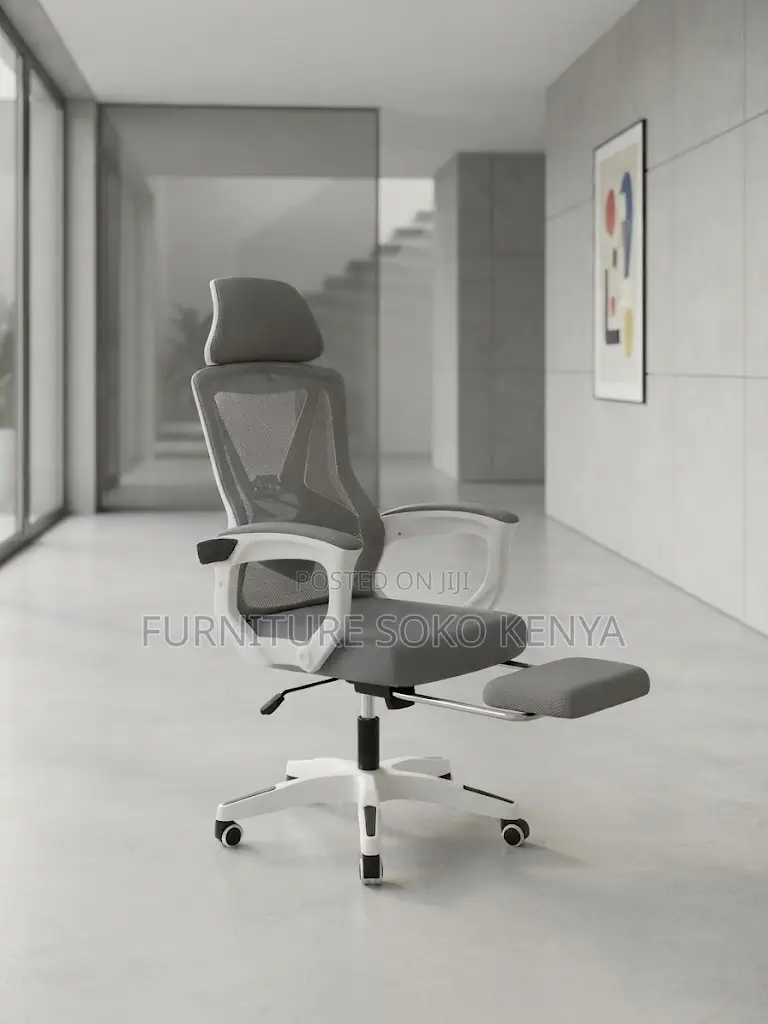 Office Chair; High Back Ergonomic Mesh Office Fabric Seat