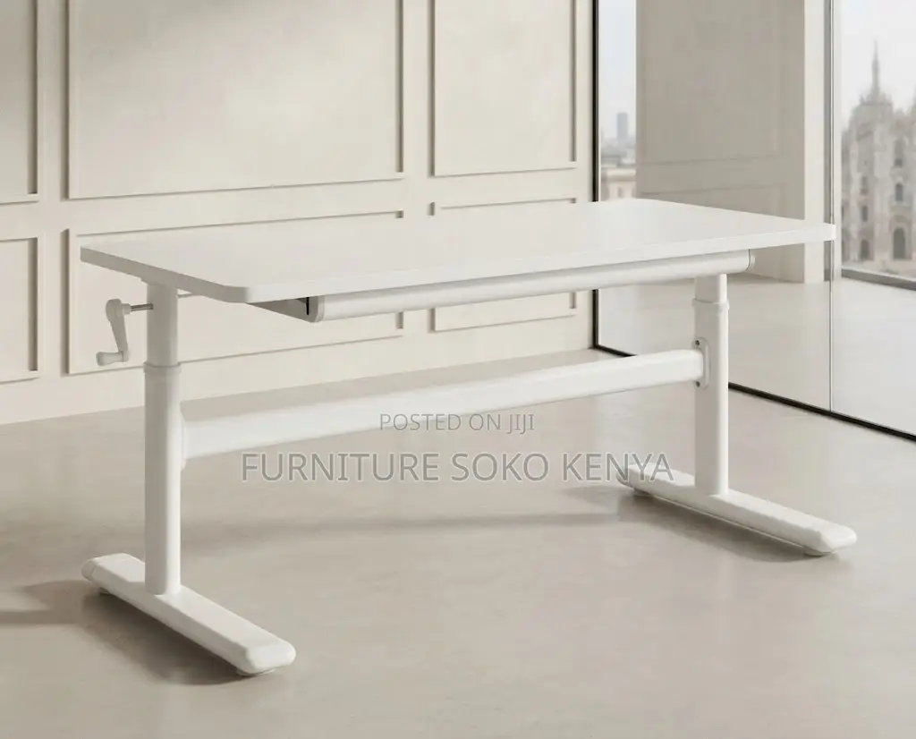 Office Desk; Standing | Manual Height Adjustable Desk - 120cm X 60cm