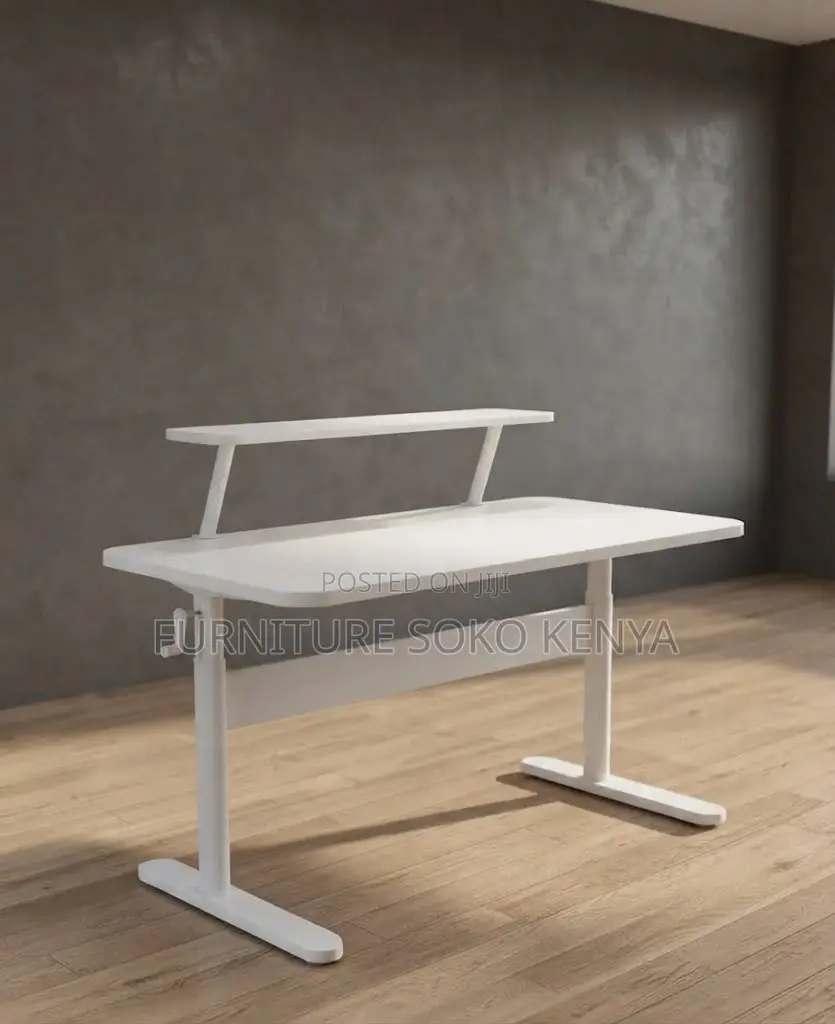 Office Desk; Standing | Manual Height Adjustable Desk - 120cm X 60cm