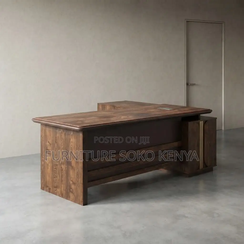 Office Desk; Modern 1.6m Solid Wood Executive Office Desk