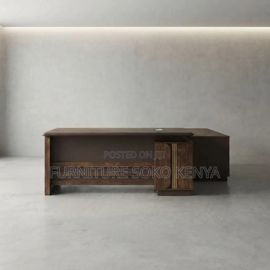 Office Desk; Modern 1.6m Solid Wood Executive Office Desk