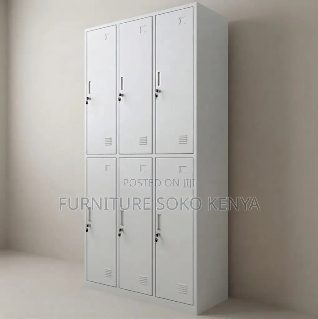 Office Cabinet; 6-Door's Steel Office Locker Cabinet