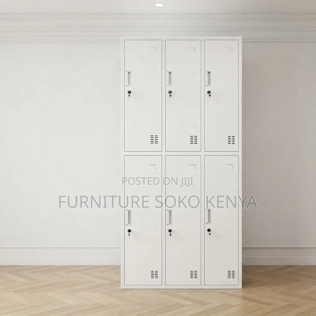 Office Cabinet; 6-Door's Steel Office Locker Cabinet
