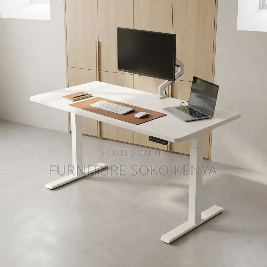 Office Desk; 1.4 Meter Height Adjustable Electric PC Gaming Table