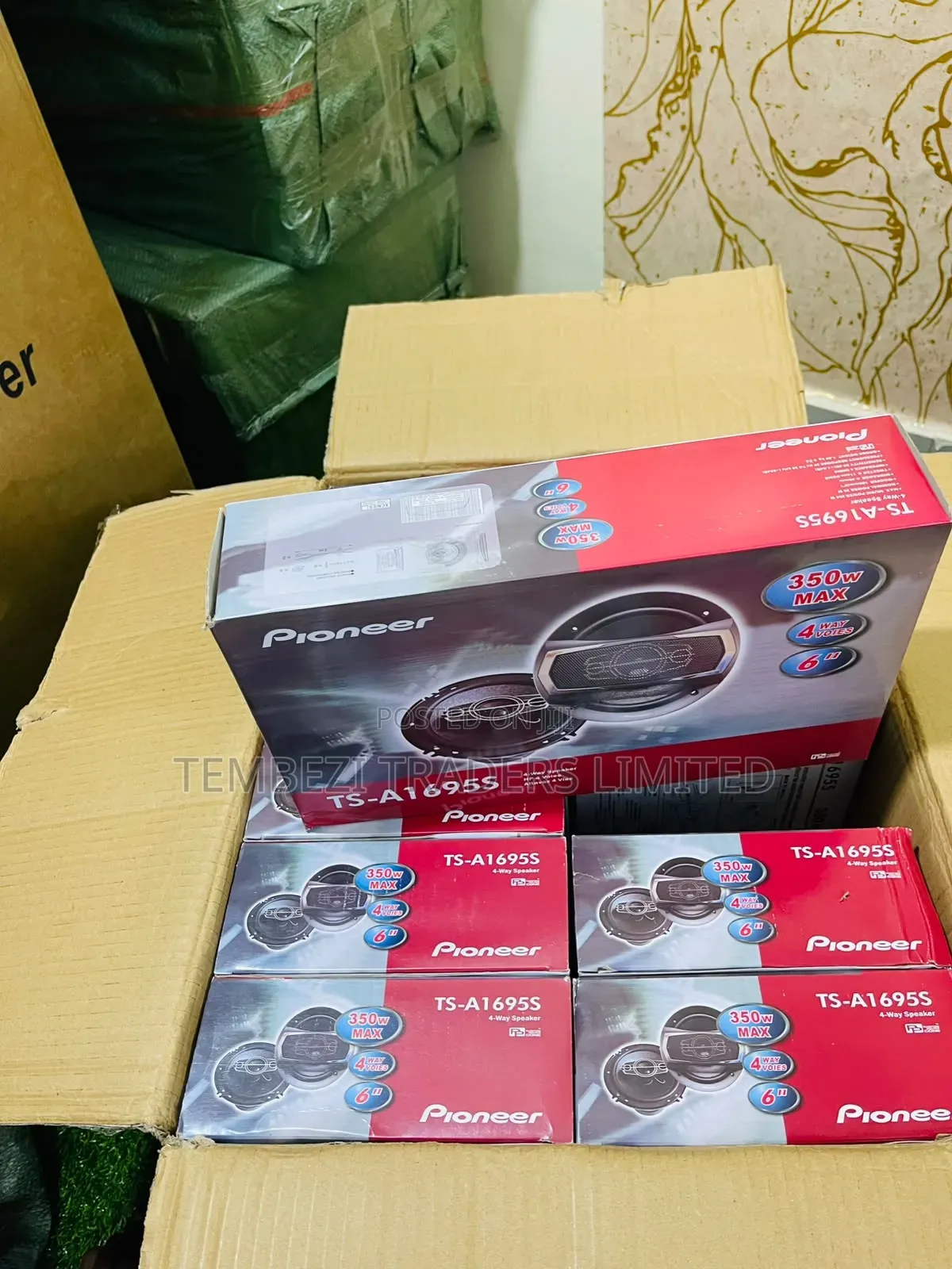 Pioneer TS-A1695S 6-Inch 350W Max 4-Way Car Coaxial Speakers