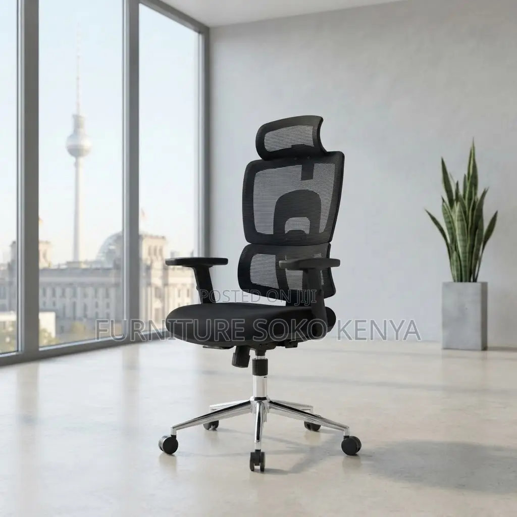 Office Chair; Executive Desk Orthopedic Chair With Headrest