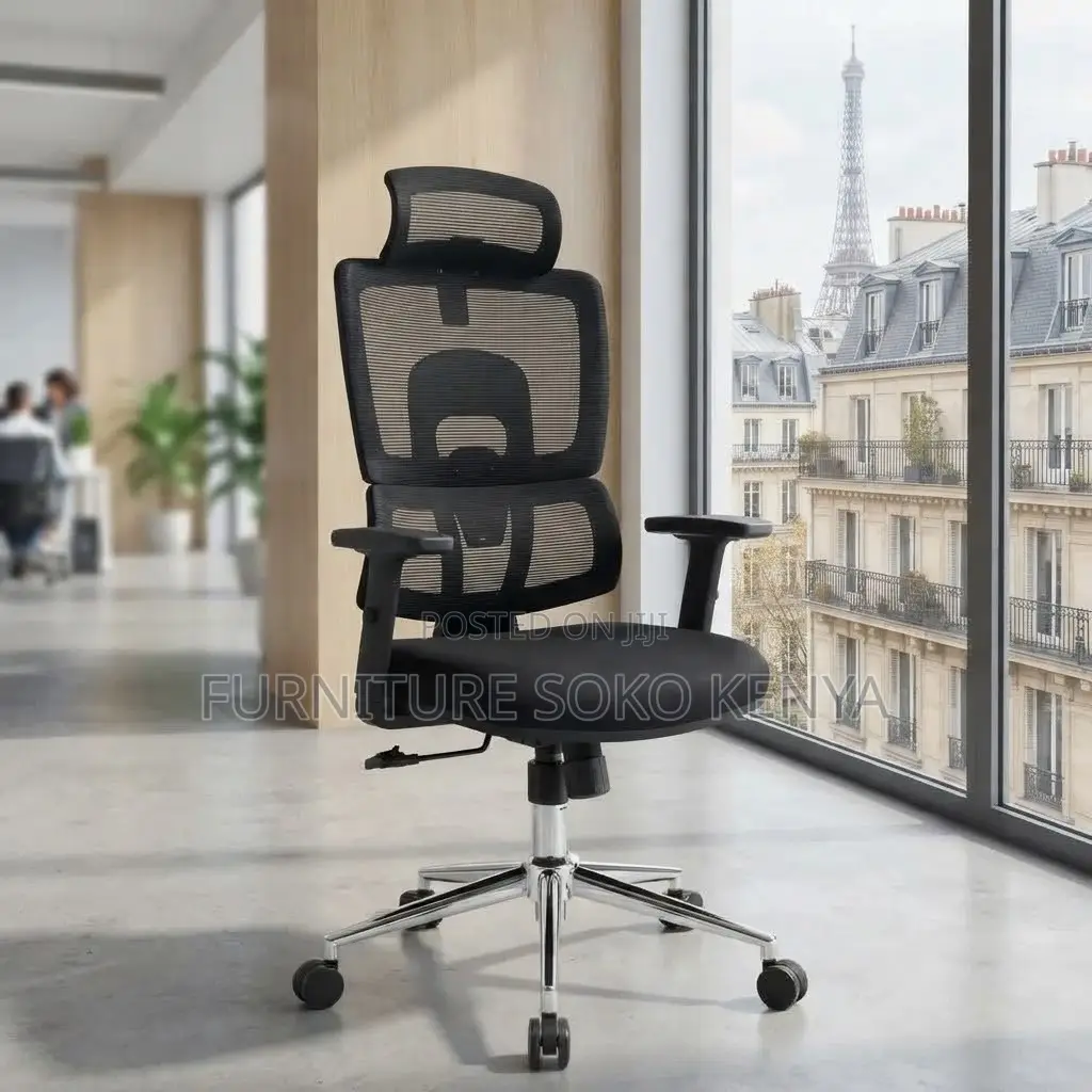 Office Chair; Executive Desk Orthopedic Chair With Headrest