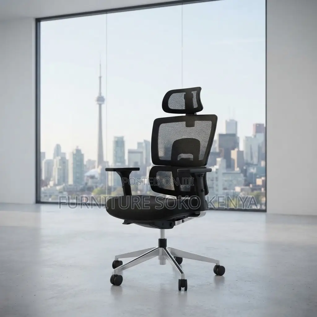 Office Chair; Executive Desk Orthopedic Chair With Headrest