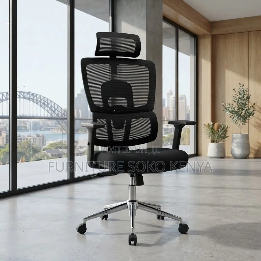Office Chair; Executive Desk Orthopedic Chair With Headrest