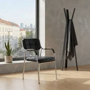 Office Chairs; Mid-Back Leather Catalina Visitor Office Chair