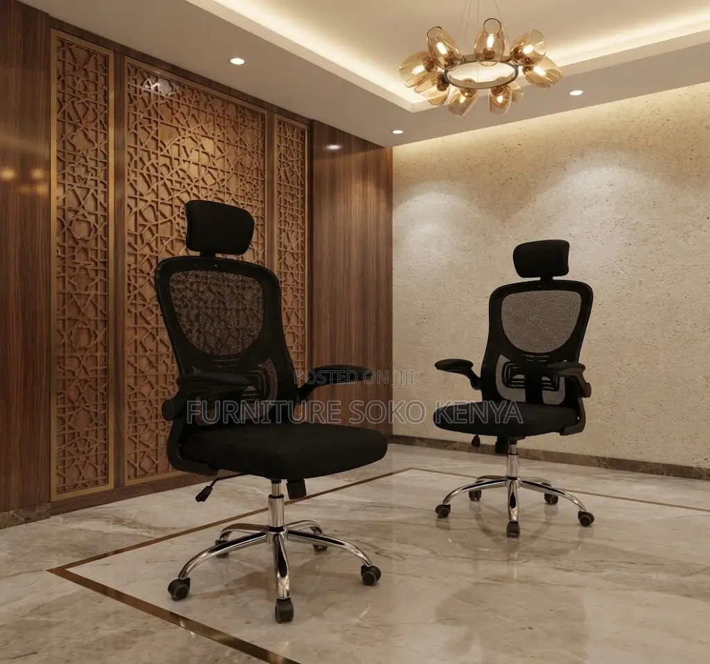 Office Chairs; Ergonomic Mesh Seat With Flipping Arms.