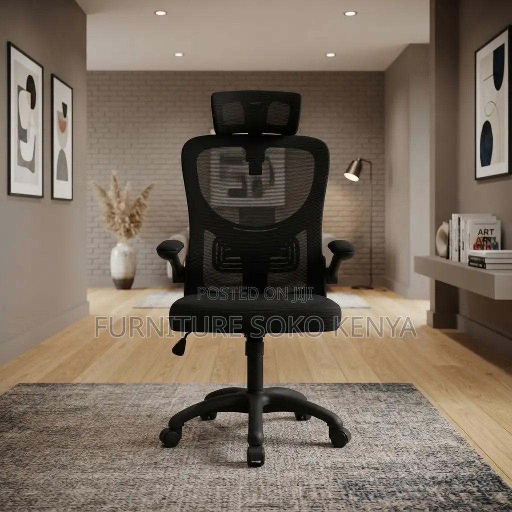 Office Chairs; Ergonomic Mesh Seat With Flipping Arms.