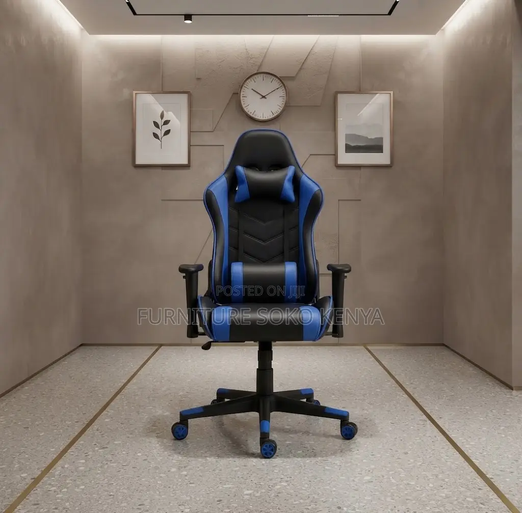 Office Chair; Ergonomic Reclining Gaming Pu Chair