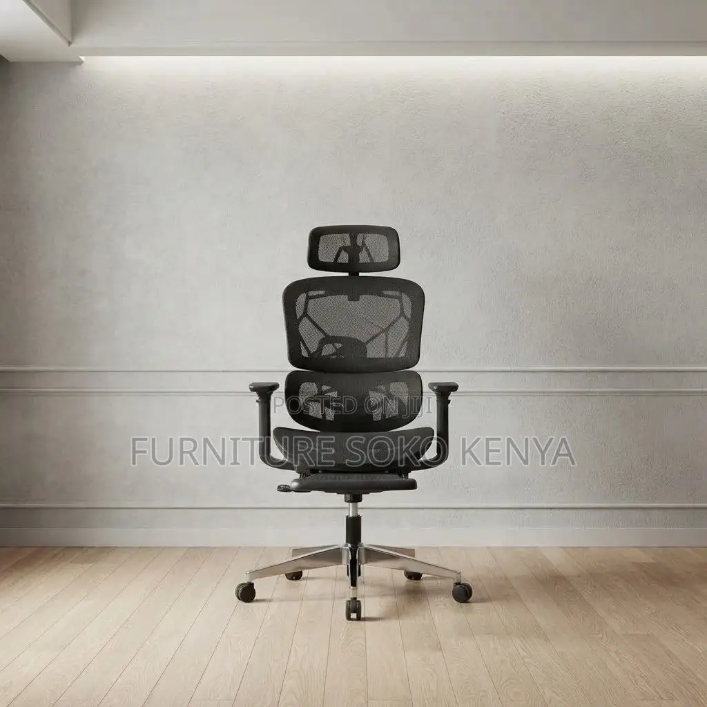 Office Chair; Full Mesh Ergonomic Executive Seat With Footrest