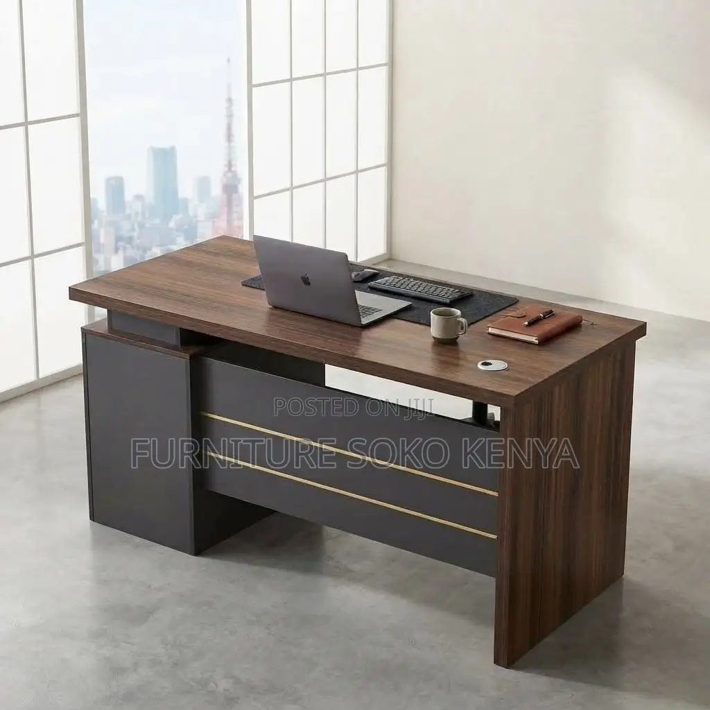 Office Desk; 1.4M Imported Wooden Office Presse Desk