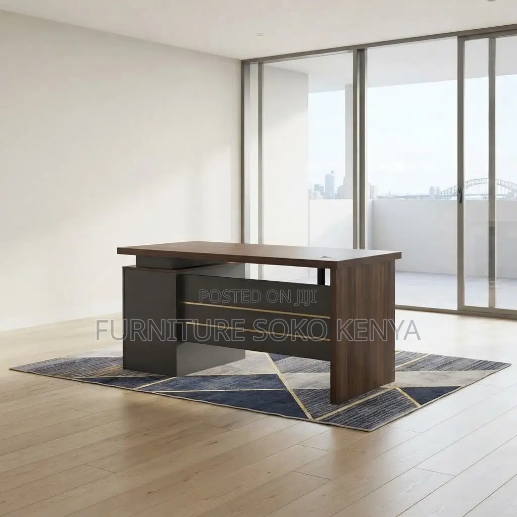 Office Desk; 1.4M Imported Wooden Office Presse Desk