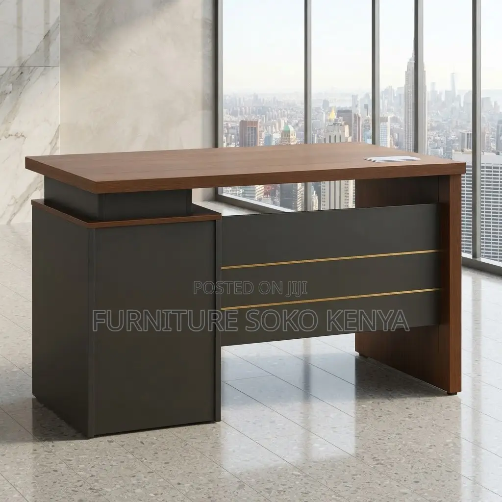 Office Desk; 1.4M Imported Wooden Office Presse Desk