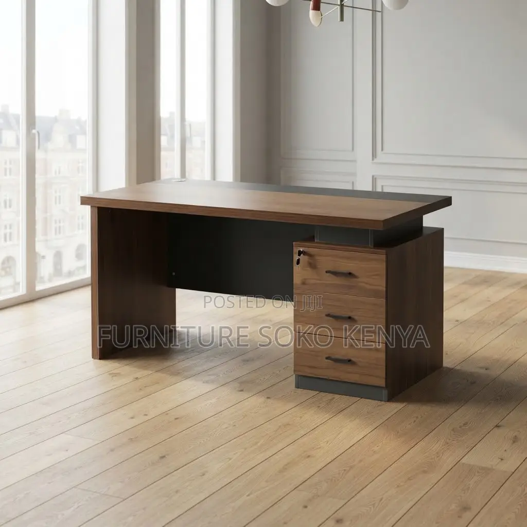 Office Desk; 1.4M Imported Wooden Office Presse Desk