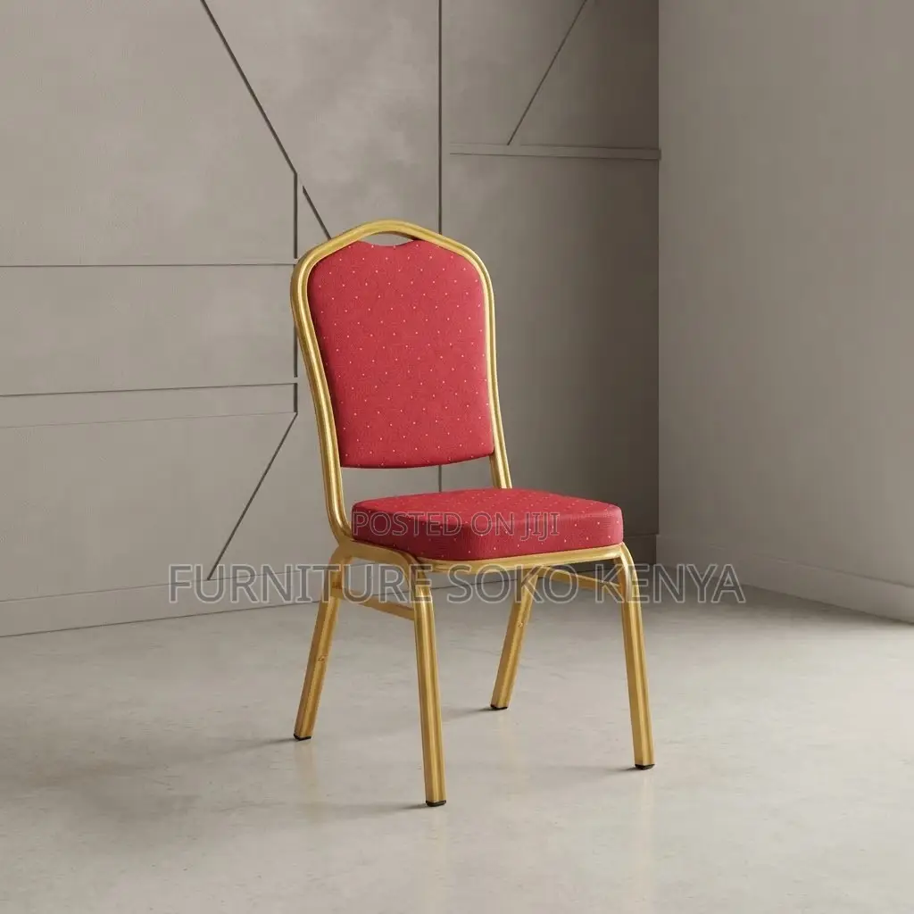 Office Chair: Modern Gold Metal Dining Chair