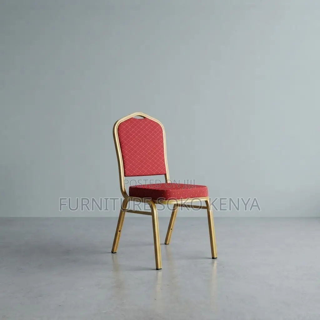 Office Chair: Modern Gold Metal Dining Chair