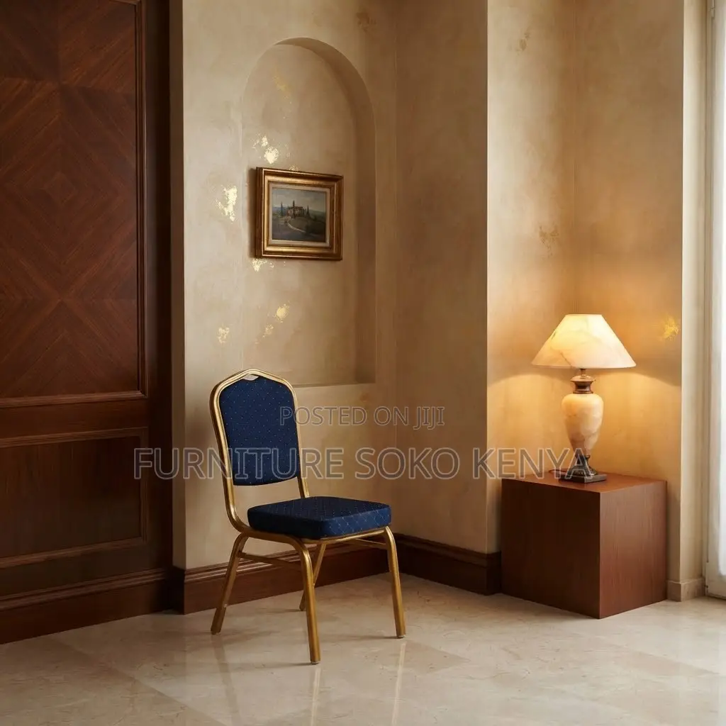 Office Chair: Modern Gold Metal Dining Chair